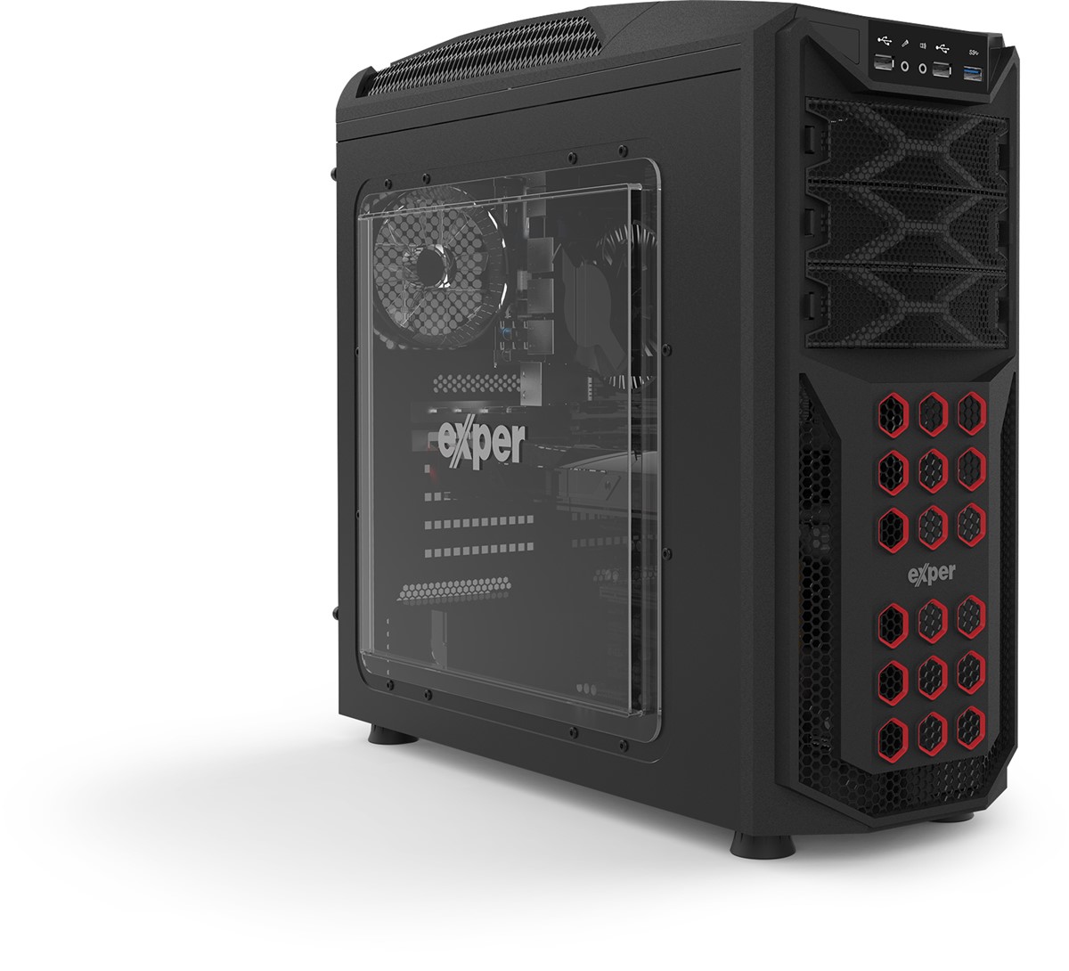 EXPER PC GAMING 16GB 512MB M2 SSD INTEL ARC A750 8GB 650W W11