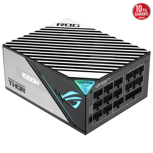 ASUS ROG-THOR-1000P2 80+ PLATINUM 1000W MODÜLER GÜÇ KAYNAĞI JAPON KAPASİTÖRLER AURA SYNC VE OLED EKRAN 10 YIL GARANTİ V2 Hover