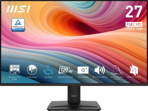 MSI 27 PRO MP275 E2 1920x1080 (FHD) 16:9 FLAT IPS 120HZ 1MS FREESYNC MONITOR