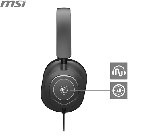 MSI GG MAESTRO 300 GAMING HEADSET USB C KULAKÜSTÜ KULAKLIK Hover